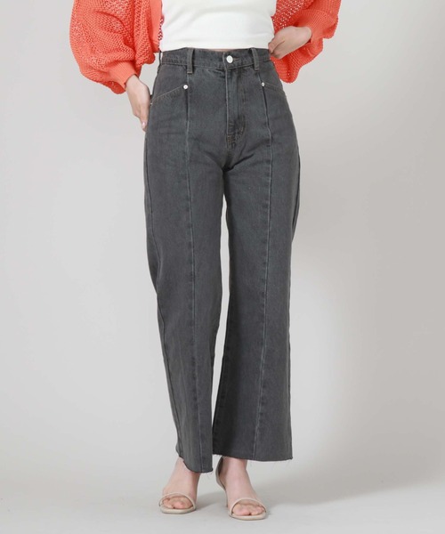 archives(アルシーヴ)の「切替ストレートフレアデニム(デニムパンツ・レディース・グレー/サックスブルー・SMALL/MEDIUM)」の21枚目の写真