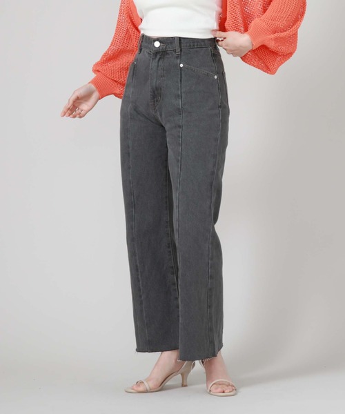 archives(アルシーヴ)の「切替ストレートフレアデニム(デニムパンツ・レディース・グレー/サックスブルー・SMALL/MEDIUM)」の22枚目の写真