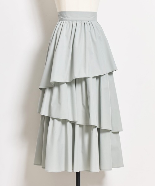 NOELA(ノエラ)の「コットンティアードスカート(スカート・レディース・ベージュ/グレー/オフホワイト・S/M)」の14枚目の写真