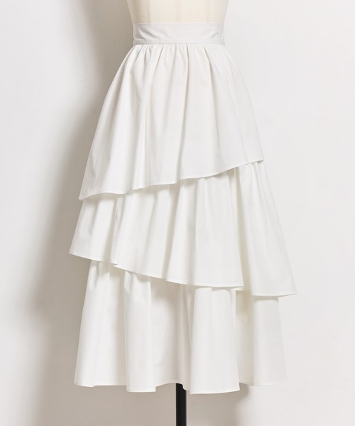 NOELA(ノエラ)の「コットンティアードスカート(スカート・レディース・ベージュ/グレー/オフホワイト・S/M)」の18枚目の写真