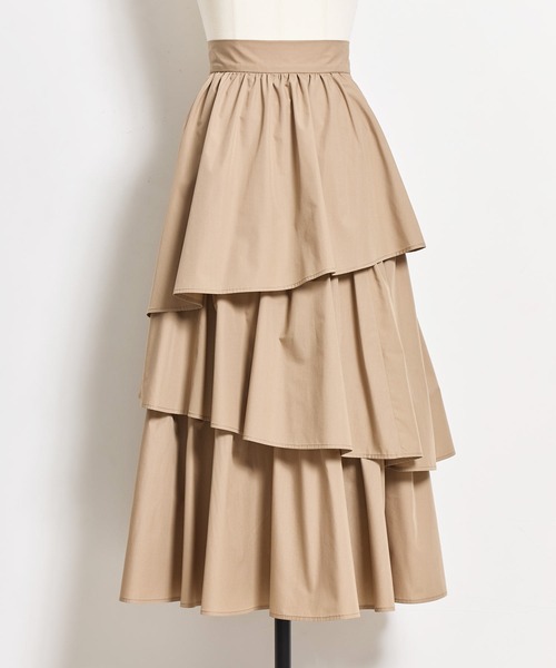 NOELA(ノエラ)の「コットンティアードスカート(スカート・レディース・ベージュ/グレー/オフホワイト・S/M)」の19枚目の写真