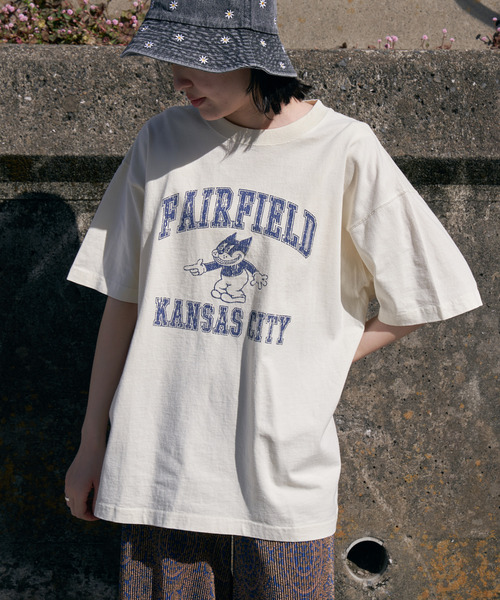 VENCEEXCHANGE（ヴァンスエクスチェンジ）の「FAIRFIELD ピグメントT（Tシャツ/カットソー・レディース・オフホワイト/チャコールグレー/オレンジ系その他/グリーン/ネイビー・FREE）」の19枚目の写真