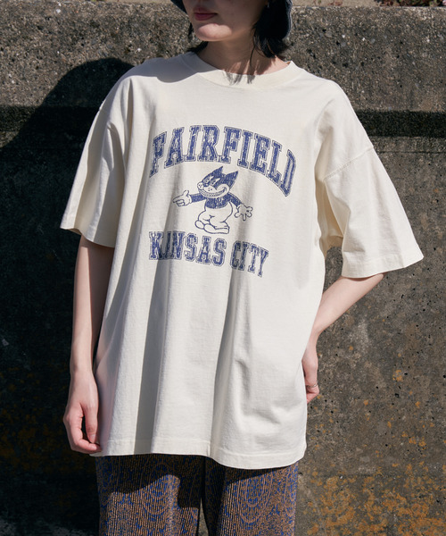 VENCEEXCHANGE（ヴァンスエクスチェンジ）の「FAIRFIELD ピグメントT（Tシャツ/カットソー・レディース・オフホワイト/チャコールグレー/オレンジ系その他/グリーン/ネイビー・FREE）」の21枚目の写真