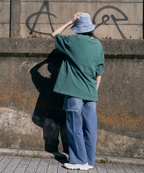 VENCEEXCHANGE（ヴァンスエクスチェンジ）の「FAIRFIELD ピグメントT（Tシャツ/カットソー・レディース・オフホワイト/チャコールグレー/オレンジ系その他/グリーン/ネイビー・FREE）」の18枚目の写真