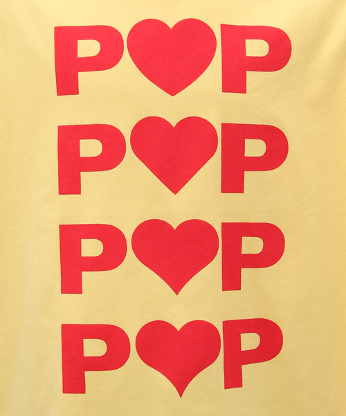 POP TRADING COMPANY(ポップトレーディングカンパニー)の「POP TRADING COMPANY / ポップトレーディングカンパニー hearts t-shirt(Tシャツ/カットソー・メンズ・イエロー・LARGE/X-LARGE)」の3枚目の写真