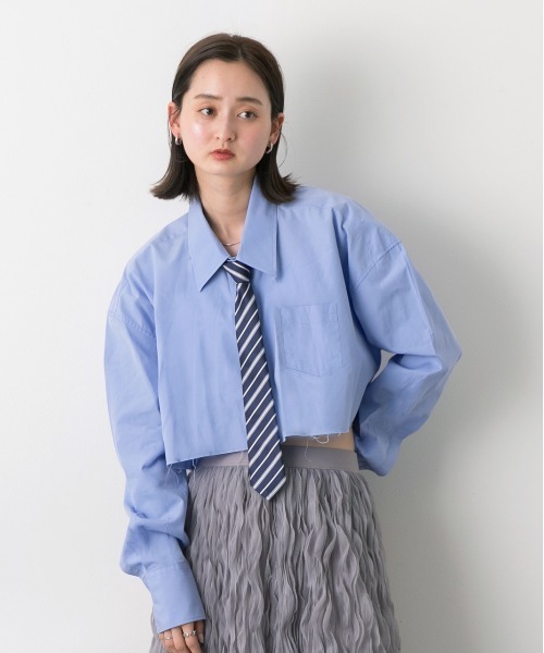 ad thie（アドティエ）の「アソート柄 ジップデザインネクタイ（ネクタイ・レディース・ネイビー系1/ネイビー系3/ブラック/ボルドー/ネイビー系2・FREE）」の11枚目の写真