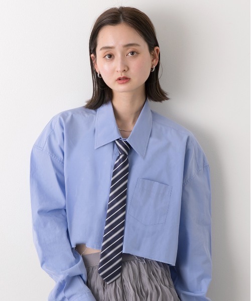 ad thie（アドティエ）の「アソート柄 ジップデザインネクタイ（ネクタイ・レディース・ネイビー系1/ネイビー系3/ブラック/ボルドー/ネイビー系2・FREE）」の13枚目の写真