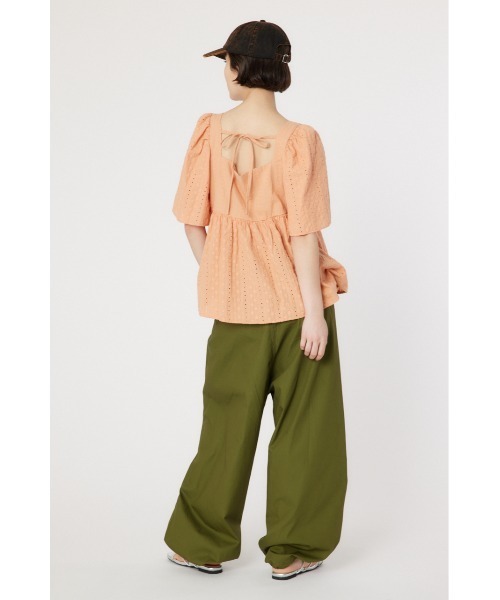 RODEO CROWNS WIDE BOWL（ロデオクラウンズワイドボウル）の「サスペンダー付きオーバーパンツ（つなぎ/オールインワン・レディース・グレー/カーキ/ライトピンク/オフホワイト・FREE）」の16枚目の写真