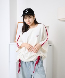 ワッフルドロストリボンTシャツ