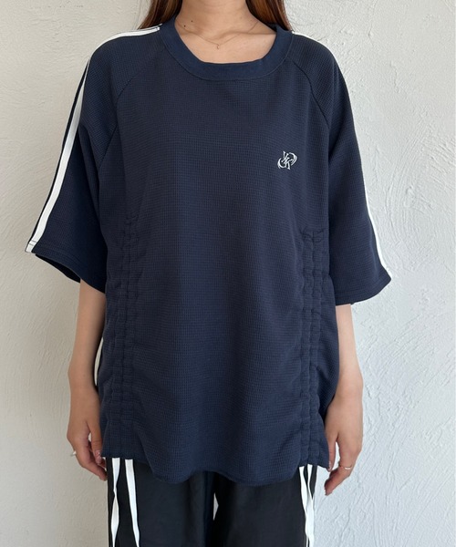 kutir(クティール)の「ワッフルドロストリボンTシャツ(Tシャツ/カットソー・レディース・ネイビー/アイボリー/その他/ライトブルー・FREE)」の22枚目の写真
