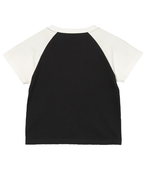 X-girl（エックスガール）の「EMBROIDERED BUNNY RAGLAN SLEEVE BABY TEE（Tシャツ/カットソー・レディース・ブラック/ネイビー・S/M）」の12枚目の写真