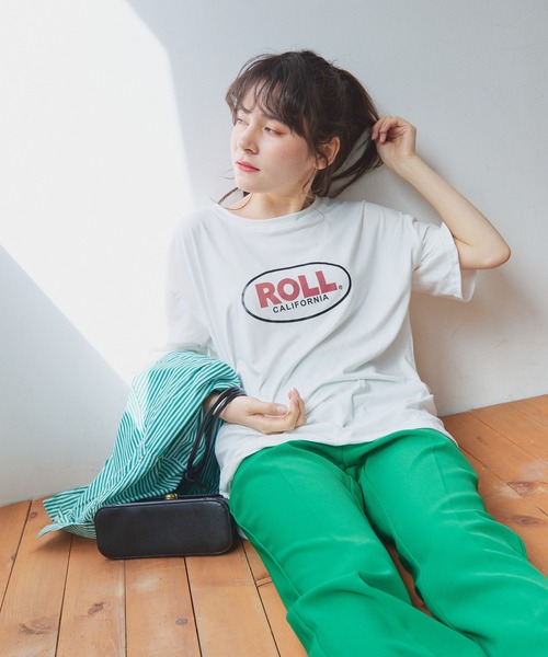 Teem Store(チームストア)の「ヴィンテージサークルロゴプリント Tシャツ(Tシャツ/カットソー・レディース・ホワイト/チャコール/イエロー・XL/M/L)」の12枚目の写真
