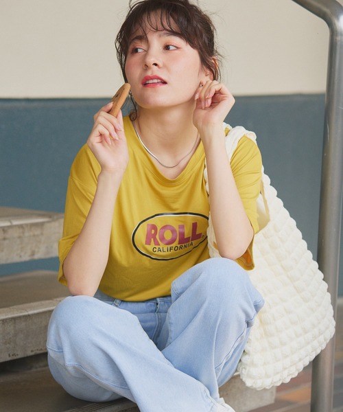 Teem Store(チームストア)の「ヴィンテージサークルロゴプリント Tシャツ(Tシャツ/カットソー・レディース・ホワイト/チャコール/イエロー・XL/M/L)」の18枚目の写真