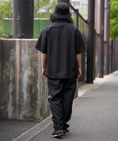 エトロ/入手困難 18SS 定価10万 スタンドカラーシャツ ビーズ刺繍 XL ETRO(エトロ) 総柄半袖シャツ 131-11439-4085 ピンク サイズ S