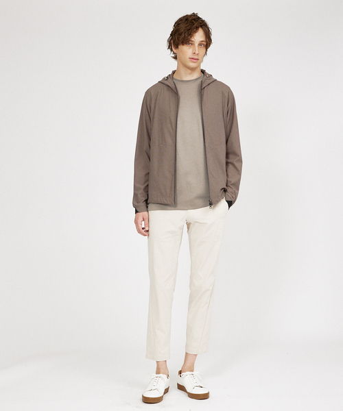 DESIGNWORKS（デザインワークス）の「【セットアップ対応】サマー メッシュパーカー（パーカー・メンズ・グレイッシュベージュ/ダークネイビー・50/48/46）」の13枚目の写真