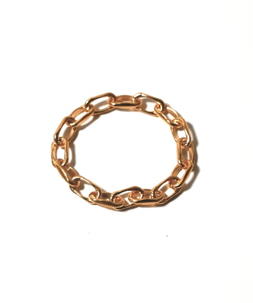ombre bijoux(オンブルビジュー)の「チェーンリング(K18gp)(リング・レディース・ゴールド・#5/#16/#1/#9/#12/#20)」の1枚目の写真