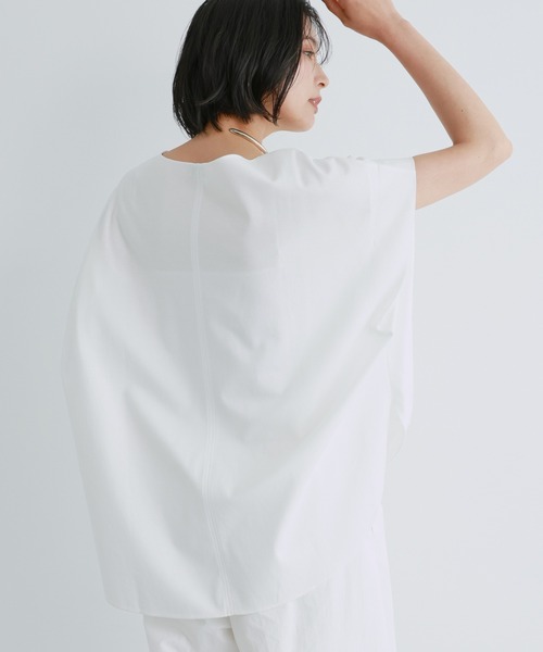 BARNYARDSTORM(バンヤードストーム)の「BARNYARDSTORM / シルケットドルマンプルオーバー(Tシャツ/カットソー・レディース・ホワイト/チャコール・FREE)」の8枚目の写真