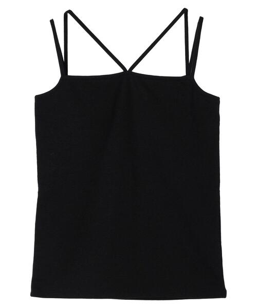 Green Parks(グリーンパークス)の「カップ付きマルチストラップタンク(タンクトップ・レディース・カーキ/ホワイト/ブラック/ベージュ・FREE)」の19枚目の写真