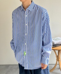 バックデザインストライプシャツ