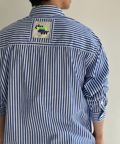 CREARE -LINO-(クレアーレリノ)の「バックデザインストライプシャツ(シャツ/ブラウス・メンズ・ブルー/ブラック・MEDIUM/LARGE)」の22枚目の写真