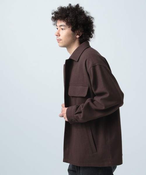 BAYFLOW Woolly Coat ベージュ セール】WOOLYTEC/ウーリーテックCPOシャツ（ブルゾン