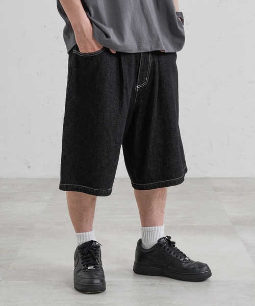 ペインターデニムハーフパンツ kutir（クティール）の「ペインターデニムハーフパンツ（デニム