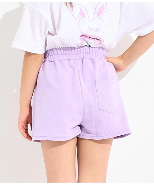 ANAP kids（アナップキッズ）の「ミニ裏毛スカパン（スカート・キッズ・ブラック/ピンク/ラベンダー・100cm/110cm/120cm/130cm）」の17枚目の写真