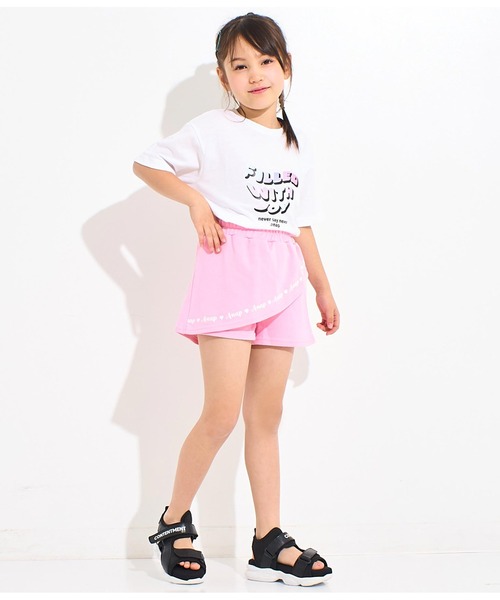 ANAP kids（アナップキッズ）の「ミニ裏毛スカパン（スカート・キッズ・ブラック/ピンク/ラベンダー・100cm/110cm/120cm/130cm）」の14枚目の写真