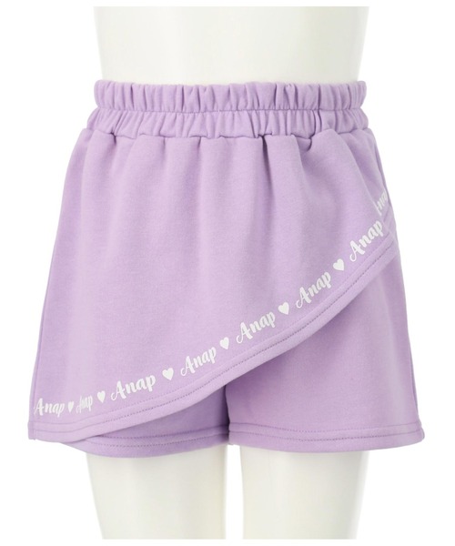 ANAP kids（アナップキッズ）の「ミニ裏毛スカパン（スカート・キッズ・ブラック/ピンク/ラベンダー・100cm/110cm/120cm/130cm）」の10枚目の写真