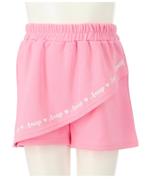 ANAP kids（アナップキッズ）の「ミニ裏毛スカパン（スカート・キッズ・ブラック/ピンク/ラベンダー・100cm/110cm/120cm/130cm）」の7枚目の写真