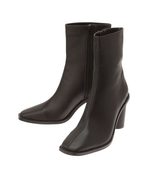 RESEXXY(リゼクシー)の「ステッチワークショートブーツ(ブーツ・レディース・ブラック/シルバー・SMALL/MEDIUM/LARGE)」の3枚目の写真