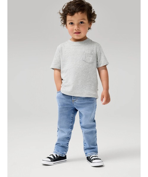 GAP（ギャップ）の「babyGap スリム スーパーソフト プルオンデニム（デニムパンツ・キッズ・ライトインディゴブルー・100cm/95cm/90cm/105cm/70cm/80ｃｍ/110cm）」の4枚目の写真