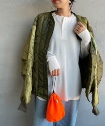Healthknit | [HEALTHKNIT/ヘルスニット] 別注 ヘンリーネック ワッフルボーダーTシャツ(Tシャツ/カットソー)