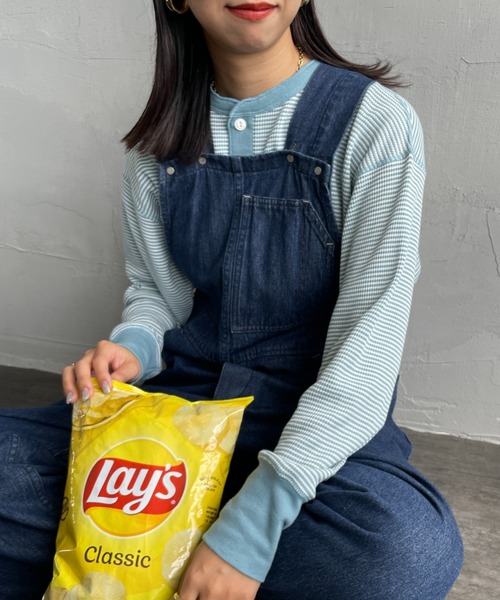 セール】[HEALTHKNIT/ヘルスニット] 別注 ヘンリーネック ワッフル