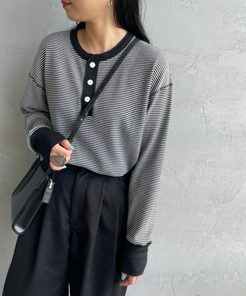 Healthknit / ヘルスニット 別注 ヘンリーネックTシャツ2枚セット Healthknit / ヘルスニット 別注 ヘンリーネックTシャツ2枚セット