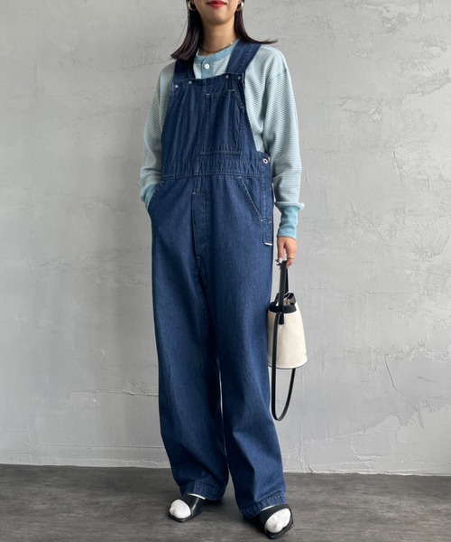 Healthknit（ヘルスニット）の「[HEALTHKNIT/ヘルスニット] 別注 ヘンリーネック ワッフルボーダーTシャツ（Tシャツ/カットソー・レディース・ホワイト/レッド/ブラック系/ブルー/ブラック・F）」の12枚目の写真