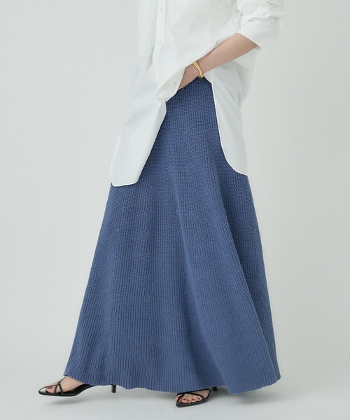 chaos カオス　シルクコンティールスカート　ネイビー セール】Chaos(カオス)/フォーフシルクスカート（スカート）｜Chaos