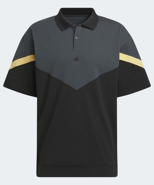 セール】ツイストニット オーバーサイズ カラーブロック 半袖ポロ