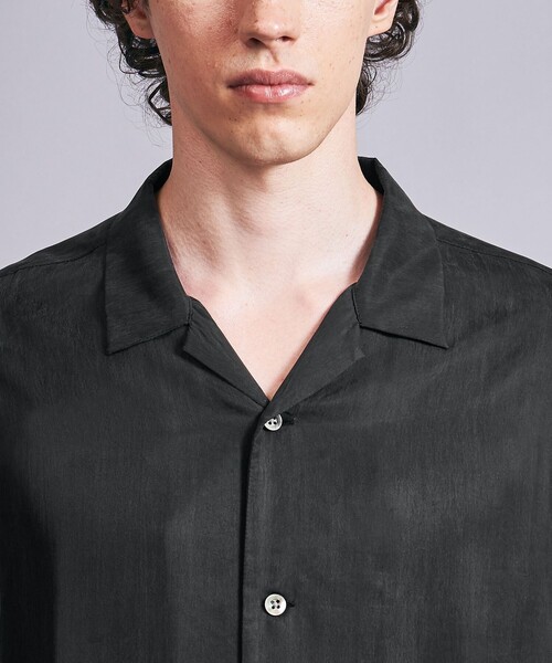 MONKEY TIME(モンキータイム)の「フィブリル キュプラ ツイル オープンカラー シャツ(シャツ/ブラウス・メンズ・ブラック/コバルトブルー・S/M/L/XL)」の15枚目の写真