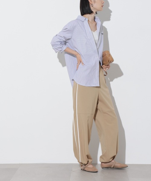 Apo(s)ture（アポスチャー）の「ARIA-023/2WAYストレッチライントラックパンツ（その他パンツ・レディース・ブルーグリーン/スミクロ/ベージュ/グレー・XS/S/M/L/XL）」の11枚目の写真