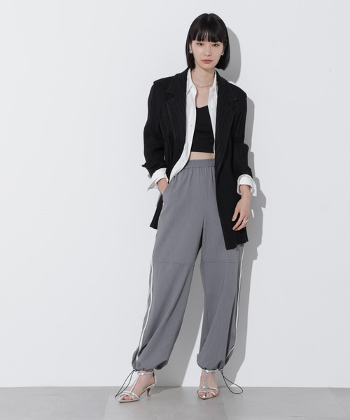 Apo(s)ture（アポスチャー）の「ARIA-023/2WAYストレッチライントラックパンツ（その他パンツ・レディース・ブルーグリーン/スミクロ/ベージュ/グレー・XS/S/M/L/XL）」の19枚目の写真