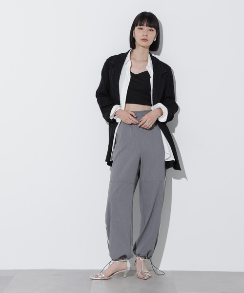 Apo(s)ture（アポスチャー）の「ARIA-023/2WAYストレッチライントラックパンツ（その他パンツ・レディース・ブルーグリーン/スミクロ/ベージュ/グレー・XS/S/M/L/XL）」の21枚目の写真