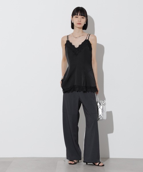 Apo(s)ture（アポスチャー）の「ARIA-023/2WAYストレッチライントラックパンツ（その他パンツ・レディース・ブルーグリーン/スミクロ/ベージュ/グレー・XS/S/M/L/XL）」の9枚目の写真