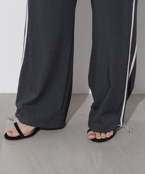 Apo(s)ture（アポスチャー）の「ARIA-023/2WAYストレッチライントラックパンツ（その他パンツ・レディース・ブルーグリーン/スミクロ/ベージュ/グレー・XS/S/M/L/XL）」の8枚目の写真