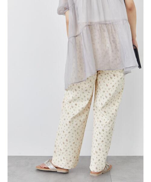 ehka sopo（エヘカソポ）の「花柄ツイルパンツ（その他パンツ・レディース・キナリ/グリーン・F）」の5枚目の写真