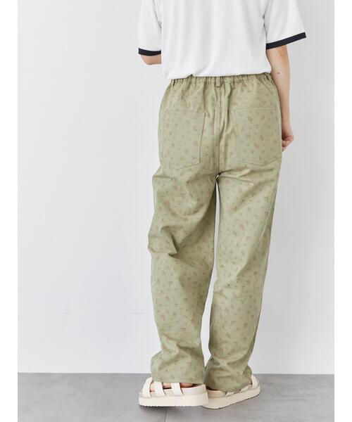 ehka sopo（エヘカソポ）の「花柄ツイルパンツ（その他パンツ・レディース・キナリ/グリーン・F）」の14枚目の写真