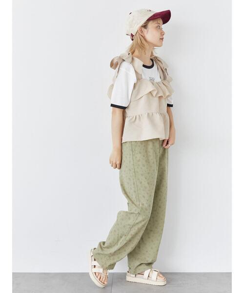 ehka sopo（エヘカソポ）の「花柄ツイルパンツ（その他パンツ・レディース・キナリ/グリーン・F）」の17枚目の写真