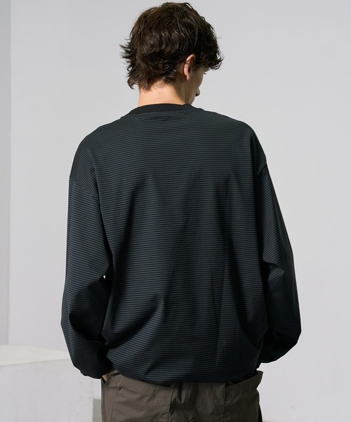 PUBLIC TOKYO（パブリックトウキョウ）の「ビューティーコットンコードロンTEE（Tシャツ/カットソー・メンズ・ブラック/ダークグリーン/ネイビー/グリーン/ダークブルー・1/2）」の21枚目の写真