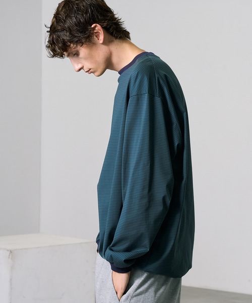 PUBLIC TOKYO（パブリックトウキョウ）の「ビューティーコットンコードロンTEE（Tシャツ/カットソー・メンズ・ブラック/ダークグリーン/ネイビー/グリーン/ダークブルー・1/2）」の16枚目の写真