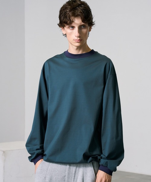 PUBLIC TOKYO（パブリックトウキョウ）の「ビューティーコットンコードロンTEE（Tシャツ/カットソー・メンズ・ブラック/ダークグリーン/ネイビー/グリーン/ダークブルー・1/2）」の18枚目の写真